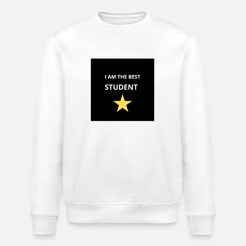 Best student - Stanley/Stella ROLLER Unisex Organic Sweatshirt - white
