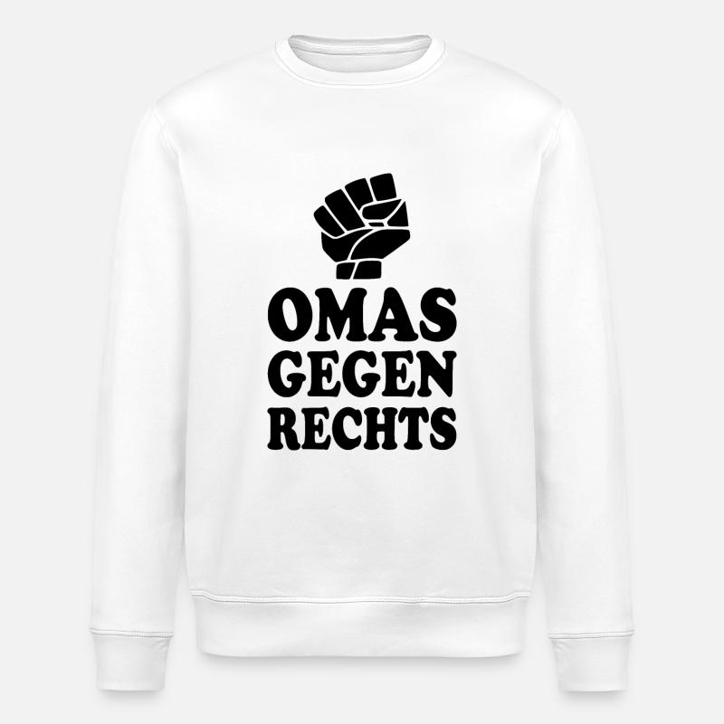 Omas gegen rechts - Stanley/Stella Unisex Bio-Sweatshirt ROLLER - Weiß