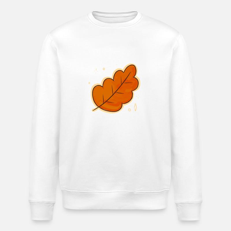 Herbstzauberblatt - Stanley/Stella Unisex Bio-Sweatshirt ROLLER - Weiß