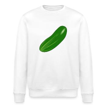 Gurke - Stanley/Stella Unisex Bio-Sweatshirt ROLLER - Weiß - Vorne - Nik (191cm)