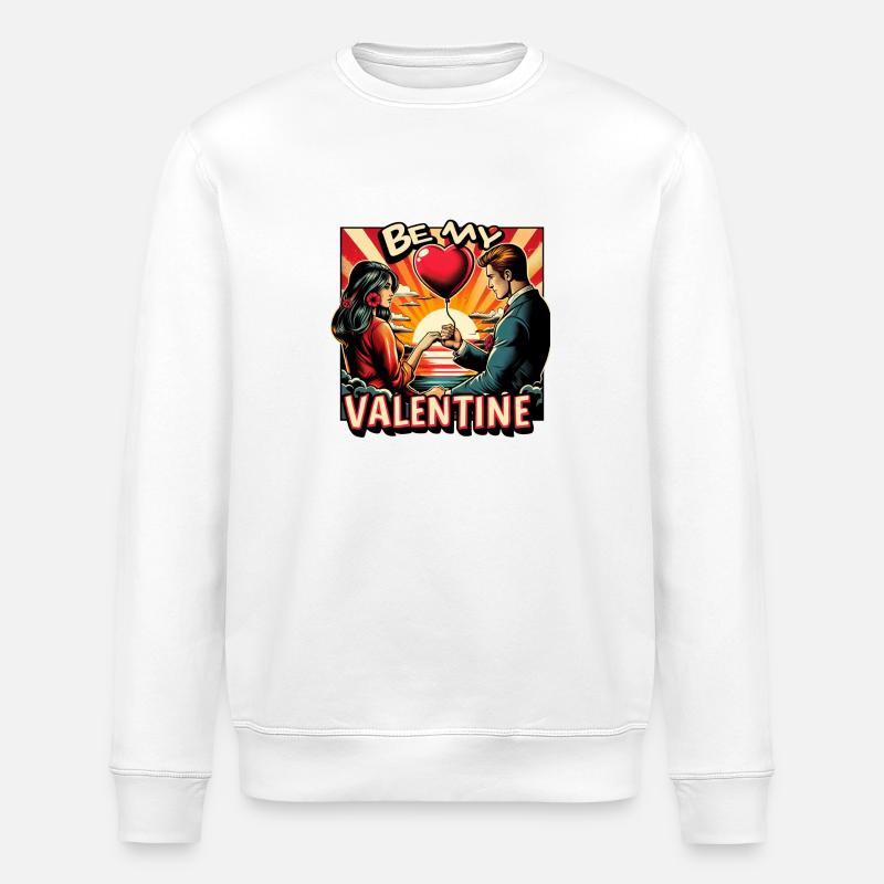 Sois mon Valentin - Sweat bio ROLLER Stanley/Stella Unisexe - blanc