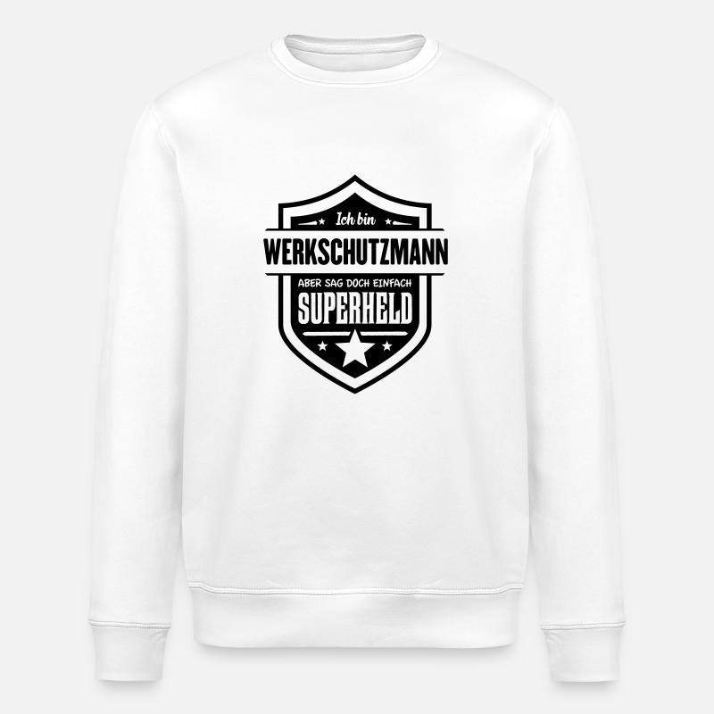 Super Werkschutzmann - Stanley/Stella Unisex Bio-Sweatshirt ROLLER - Weiß
