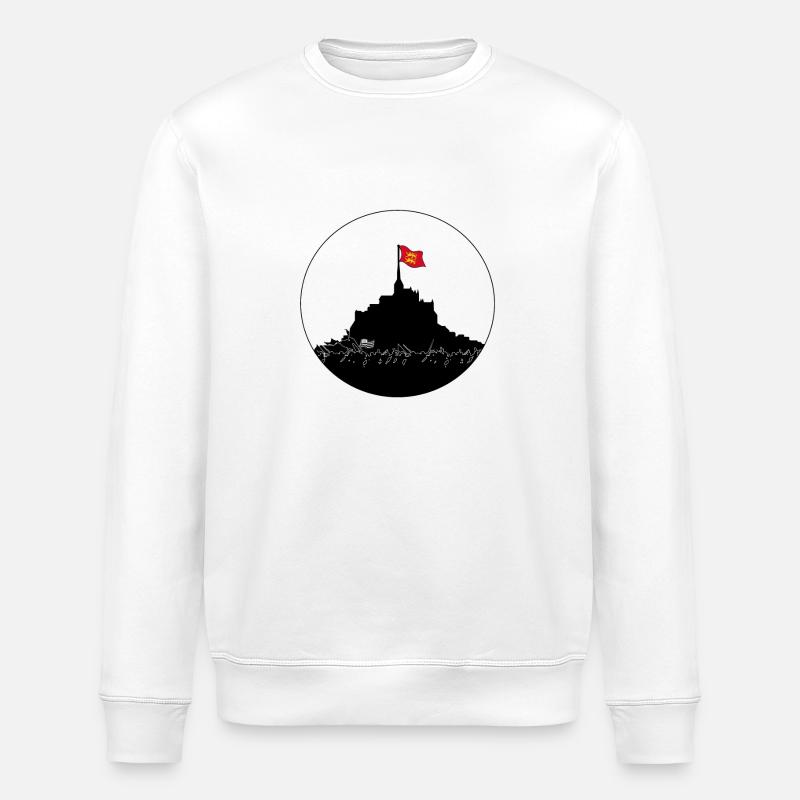 Mont Saint Michel - Sweat bio ROLLER Stanley/Stella Unisexe - blanc