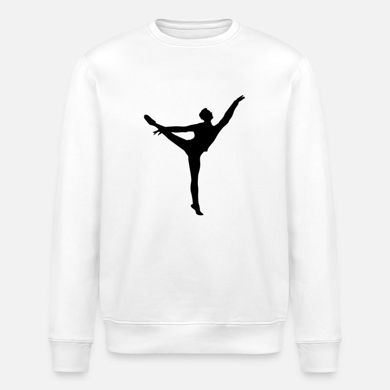 Vector Ballet dancer Silhouette - Stanley/Stella ROLLER Unisex Organic Sweatshirt - white
