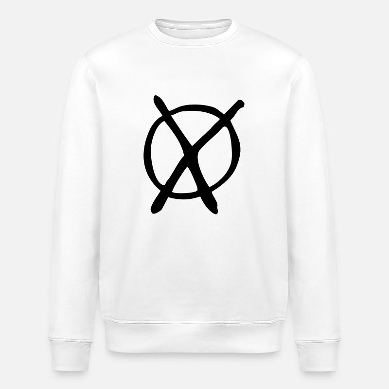 Wahl Partei Kreuz - Stanley/Stella Unisex Bio-Sweatshirt ROLLER - Weiß
