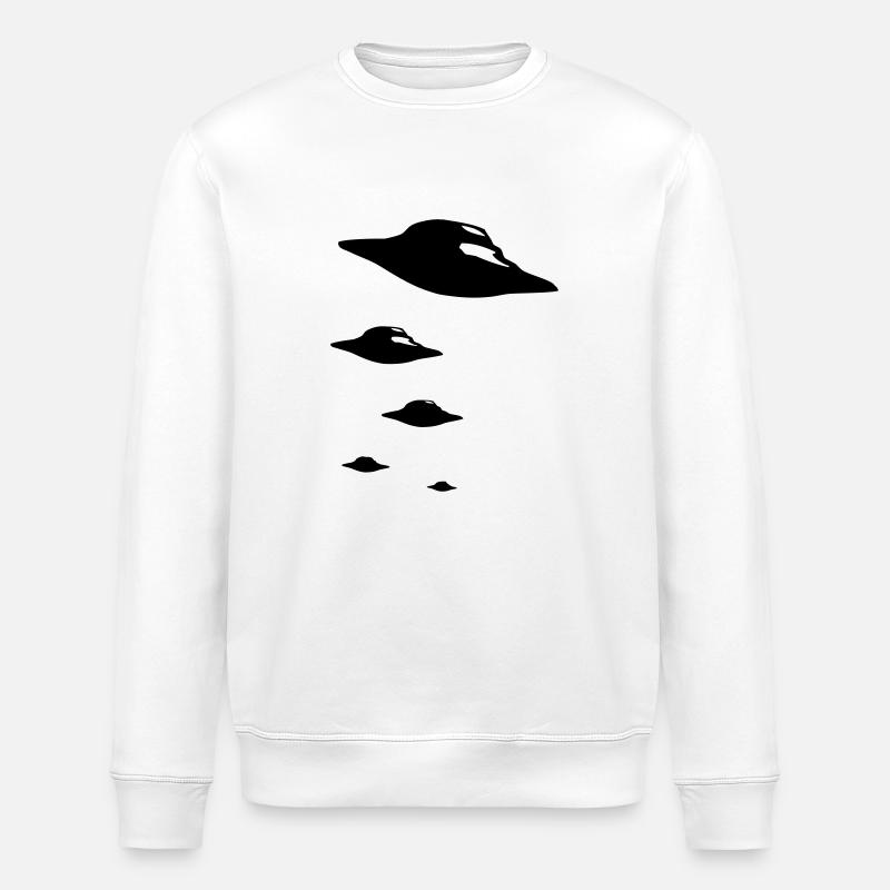 UFO ARMY - Stanley/Stella ROLLER Unisex Organic Sweatshirt - white
