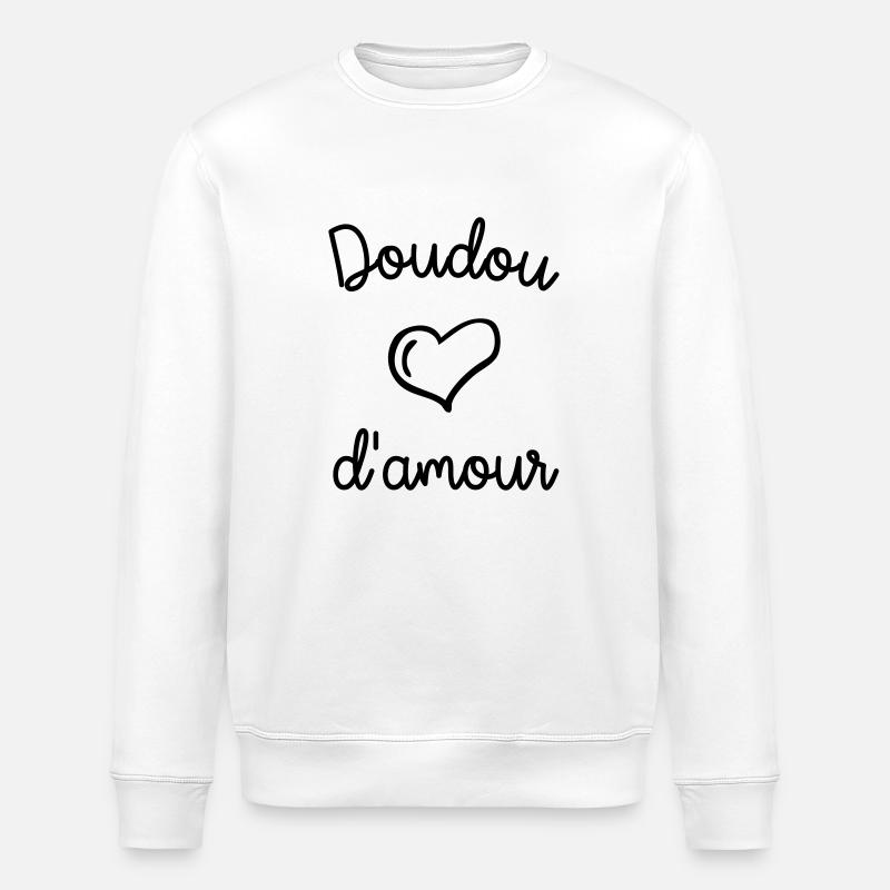 doudou d amour - Sweat bio ROLLER Stanley/Stella Unisexe - blanc