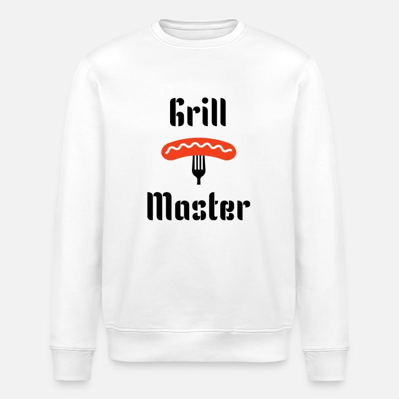 grill master2 - Stanley/Stella ROLLER Unisex Organic Sweatshirt - white