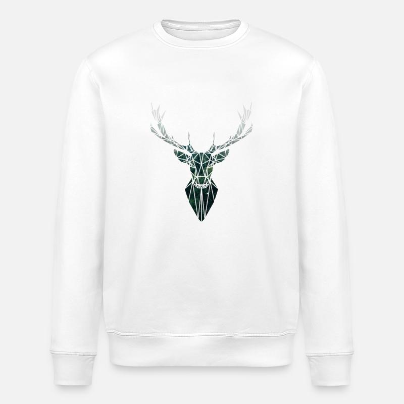 cerf - Sweat bio ROLLER Stanley/Stella Unisexe - blanc