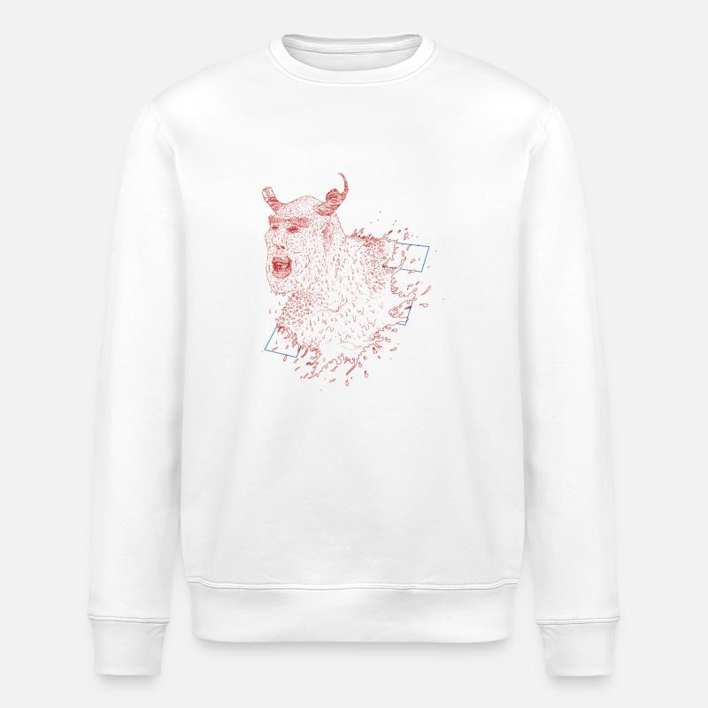 Fld.) Majo Devil Spltr-F - Stanley/Stella Unisex Bio-Sweatshirt ROLLER - Weiß