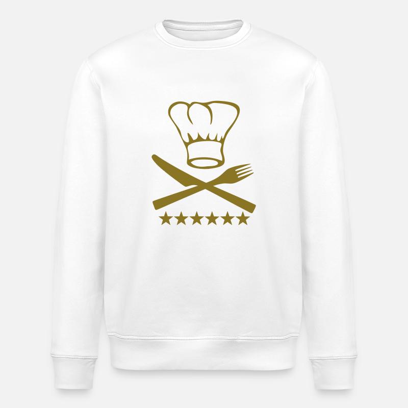 cuisinier - Sweat bio ROLLER Stanley/Stella Unisexe - blanc