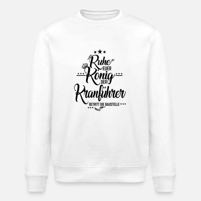 Kranführer - Stanley/Stella Unisex Bio-Sweatshirt ROLLER - Weiß