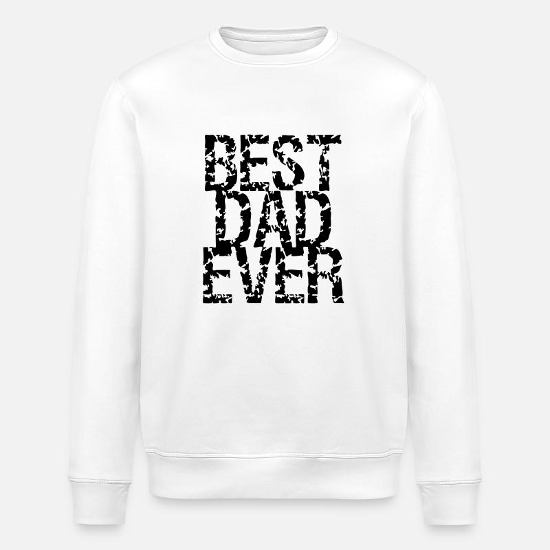 Best Dad Ever Stamp Design - Sweat bio ROLLER Stanley/Stella Unisexe - blanc