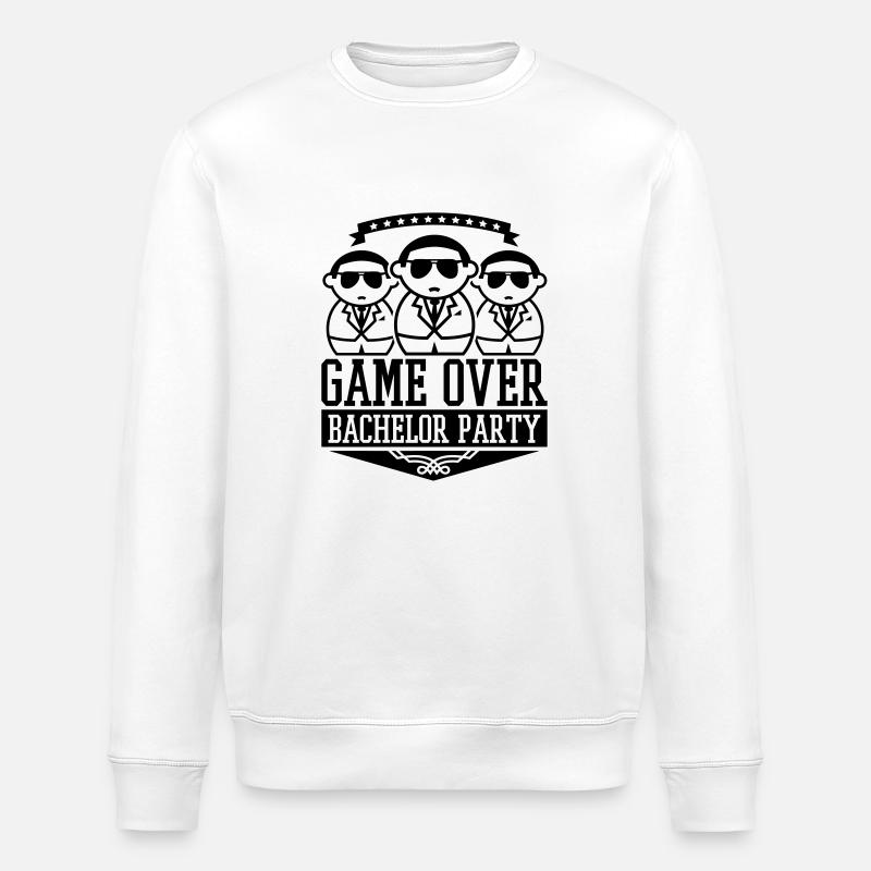 bachelor_party_guys_f1 - Stanley/Stella Unisex Bio-Sweatshirt ROLLER - Weiß