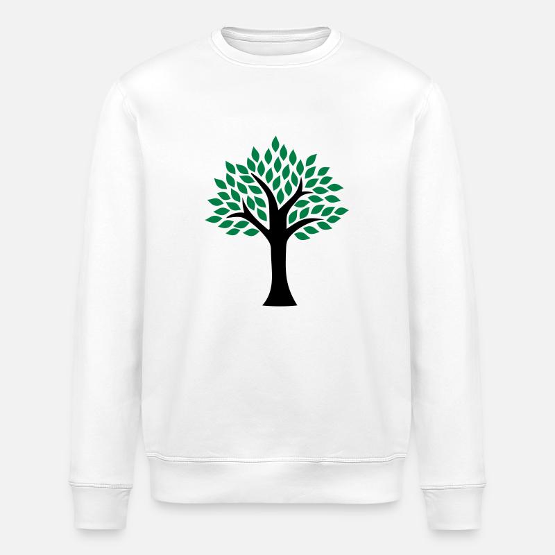 Baum - Stanley/Stella Unisex Bio-Sweatshirt ROLLER - Weiß