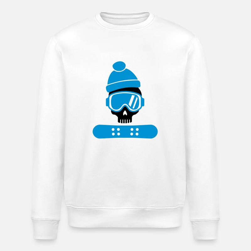Snowboard - Stanley/Stella Unisex Bio-Sweatshirt ROLLER - Weiß