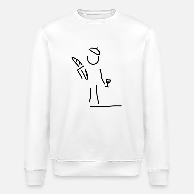 franzose in frankreich - Stanley/Stella Unisex Bio-Sweatshirt ROLLER - Weiß