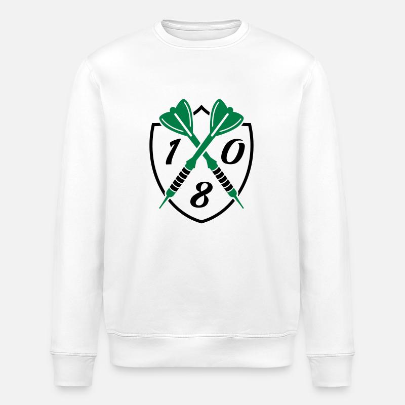 darts 180 - Stanley/Stella Unisex Bio-Sweatshirt ROLLER - Weiß