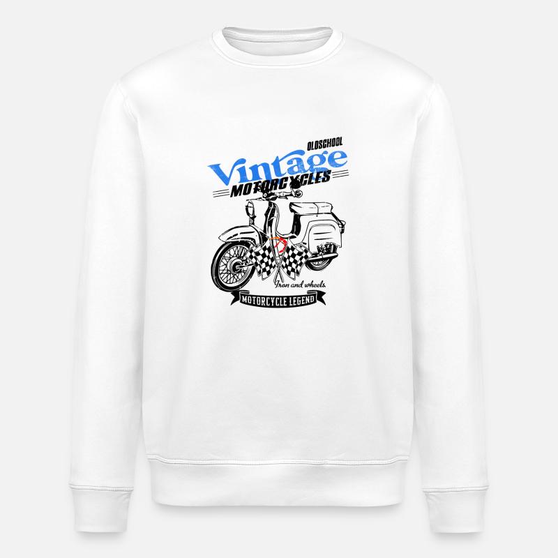 Simson Schwalbe RDA Cyclomoteur - Sweat bio ROLLER Stanley/Stella Unisexe - blanc