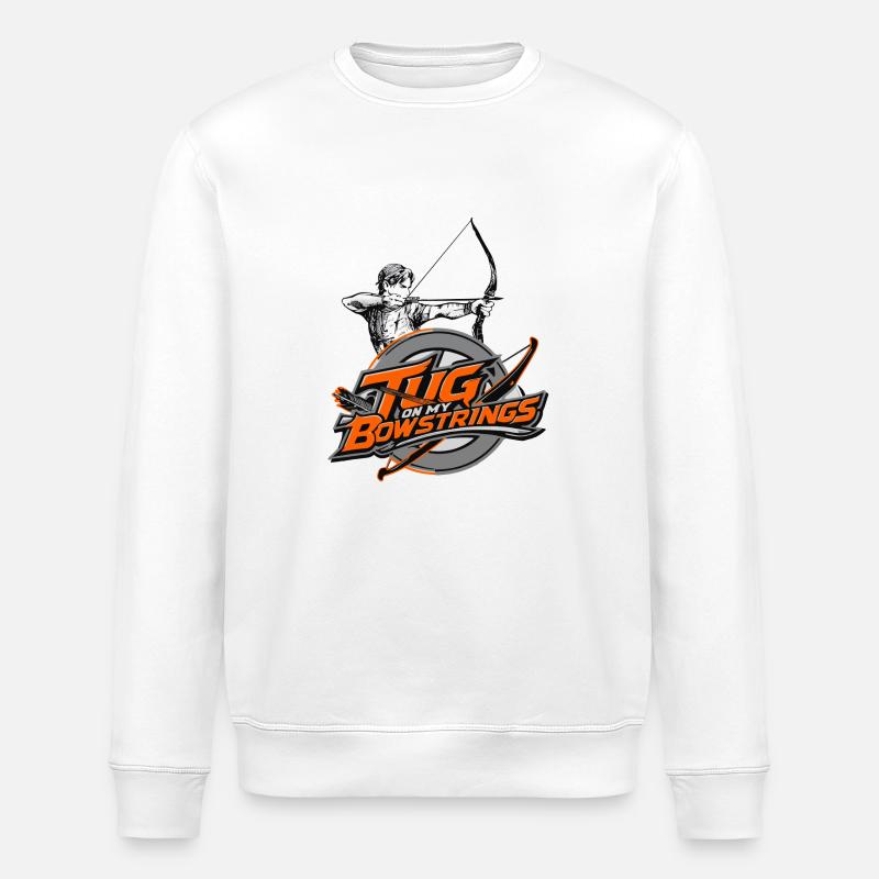 Bogenschießenspruch - Stanley/Stella Unisex Bio-Sweatshirt ROLLER - Weiß