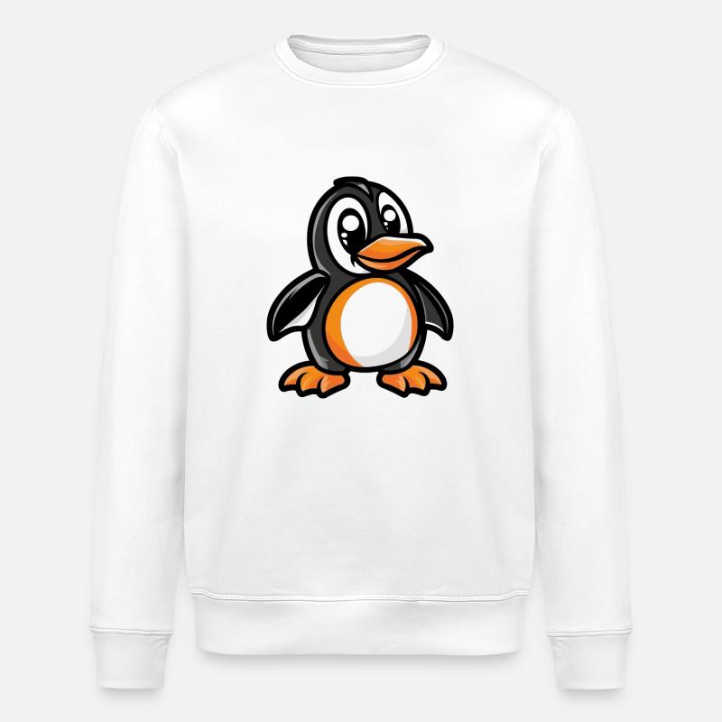 Bande dessinée Pingouin - Sweat bio ROLLER Stanley/Stella Unisexe - blanc