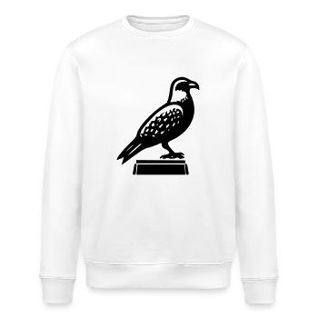 Hawk - Stanley/Stella ROLLER Unisex Organic Sweatshirt - white - Front - Nik (191cm)