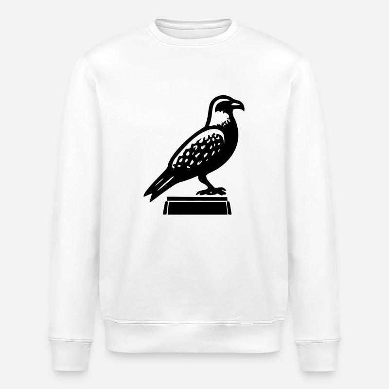 Hawk - Stanley/Stella ROLLER Unisex Organic Sweatshirt - white