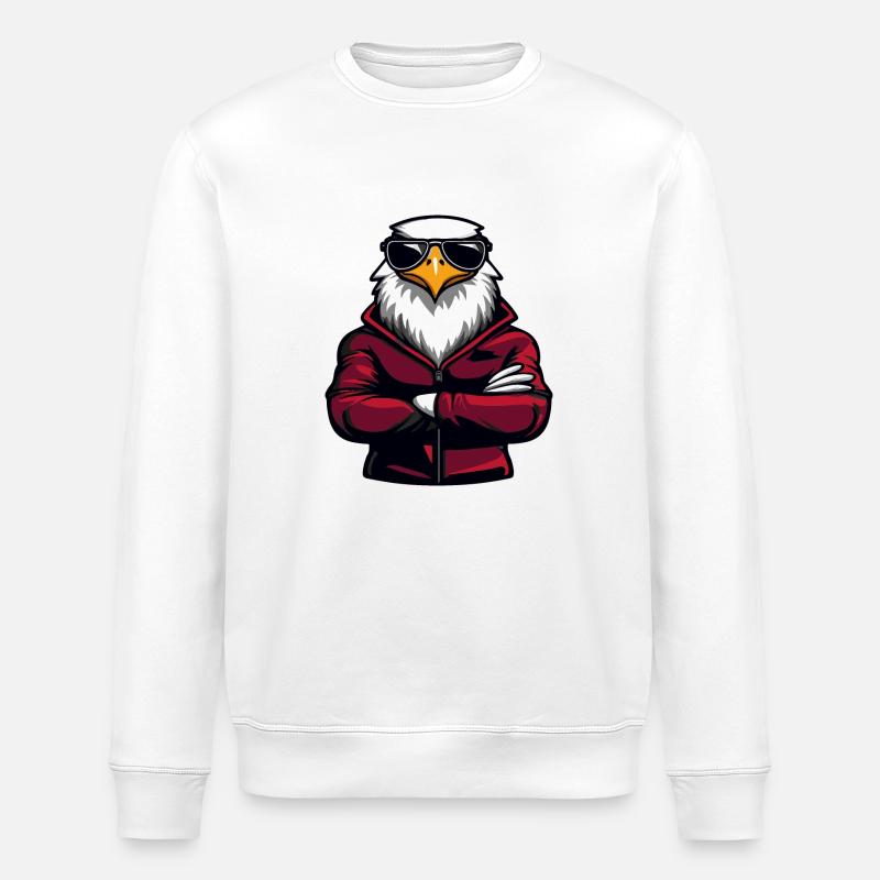 Bande dessinée Eagle - Sweat bio ROLLER Stanley/Stella Unisexe - blanc