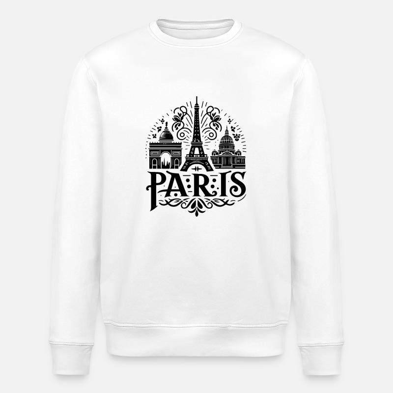 Pariser Logo - Stanley/Stella Unisex Bio-Sweatshirt ROLLER - Weiß
