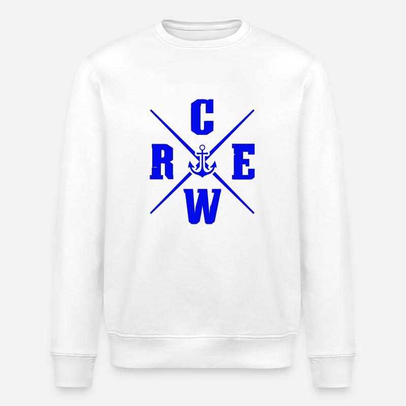 Ancre d’équipage - Sweat bio ROLLER Stanley/Stella Unisexe - blanc