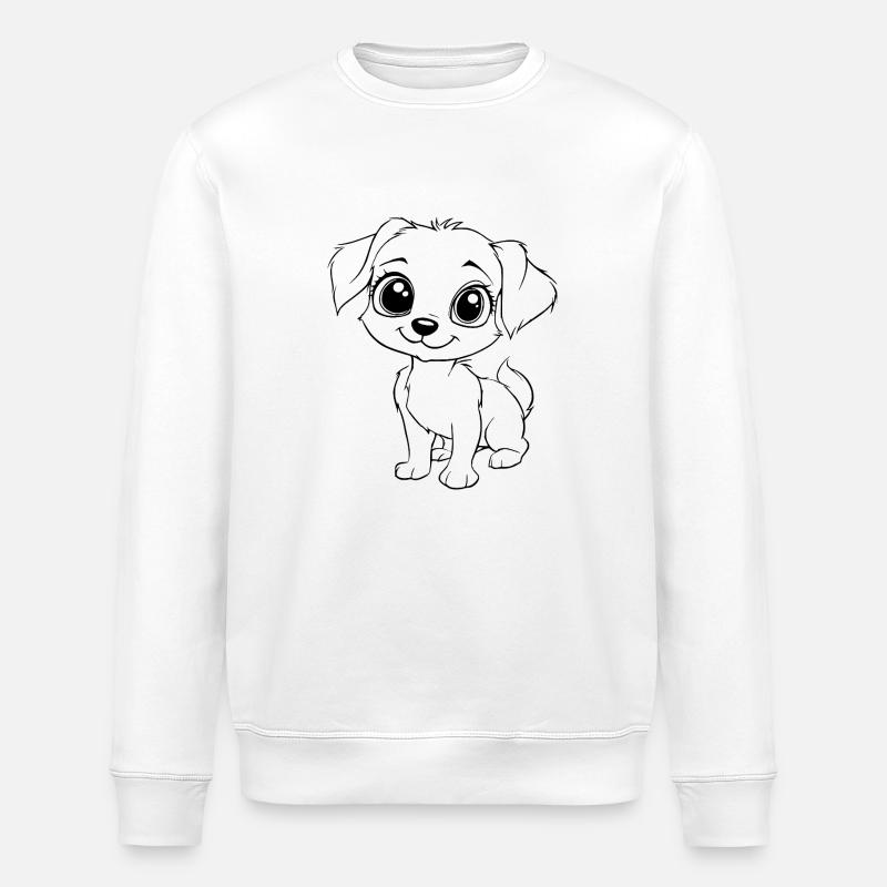 kleiner Hund - Stanley/Stella Unisex Bio-Sweatshirt ROLLER - Weiß