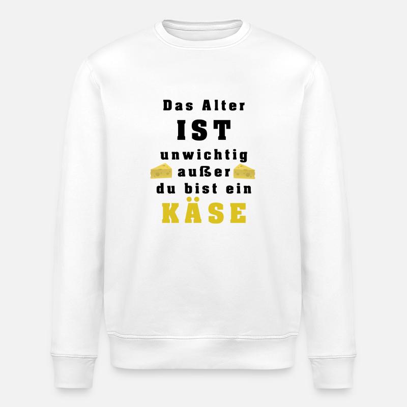 Käse - Stanley/Stella Unisex Bio-Sweatshirt ROLLER - Weiß