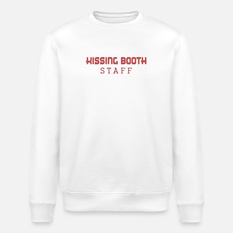 MITARBEITER DER KÜSS-KABINE - Stanley/Stella Unisex Bio-Sweatshirt ROLLER - Weiß