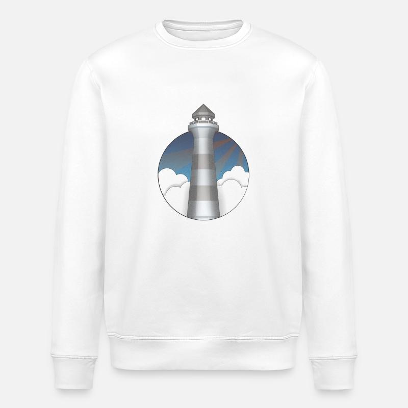Lighthouse - Stanley/Stella ROLLER Unisex Organic Sweatshirt - white
