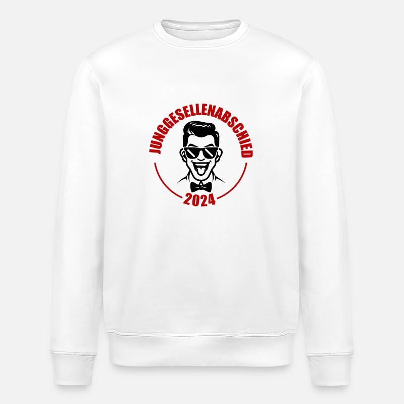 Bachelor Party 2024 - Stanley/Stella ROLLER Unisex Organic Sweatshirt - white