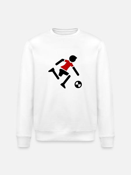 Soccer Player Soccer Player - Stanley/Stella ROLLER Unisex Organic Sweatshirt - white