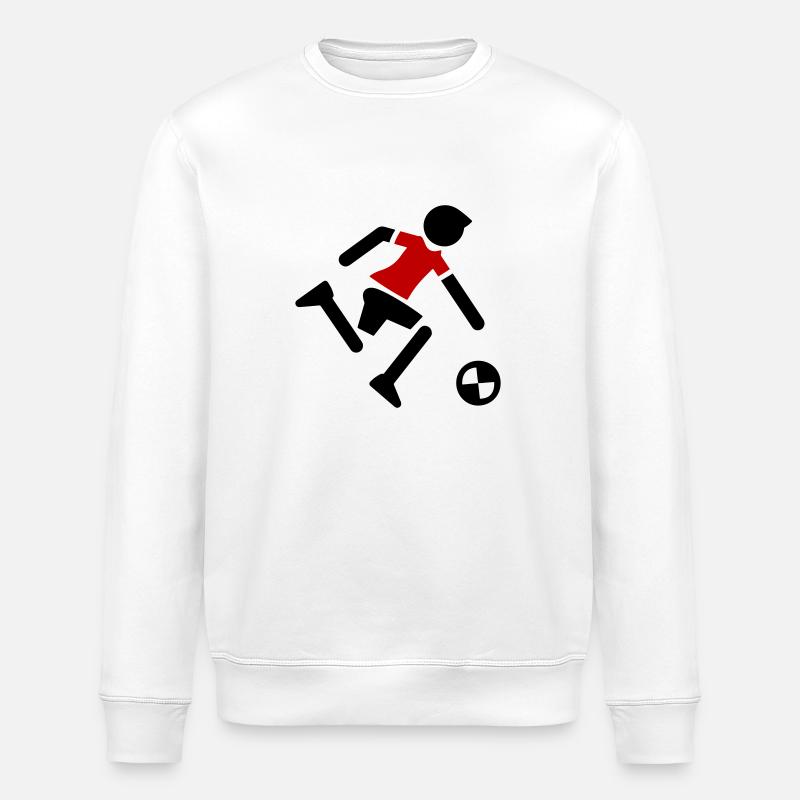 Soccer Player Soccer Player - Stanley/Stella ROLLER Unisex Organic Sweatshirt - white