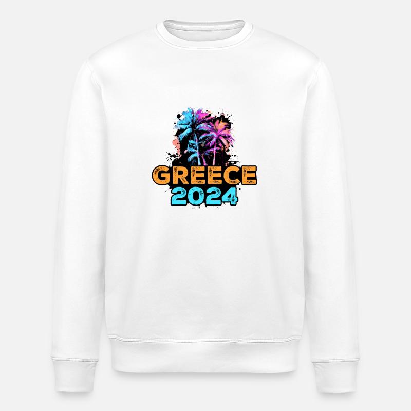 Tournée Grèce 2024 - Sweat bio ROLLER Stanley/Stella Unisexe - blanc