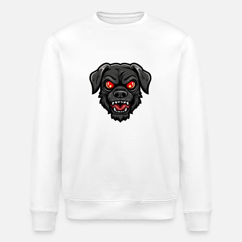 Chien Halloween Zombie - Sweat bio ROLLER Stanley/Stella Unisexe - blanc
