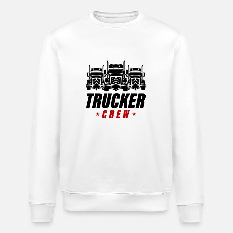 Équipage de camionneurs - Sweat bio ROLLER Stanley/Stella Unisexe - blanc