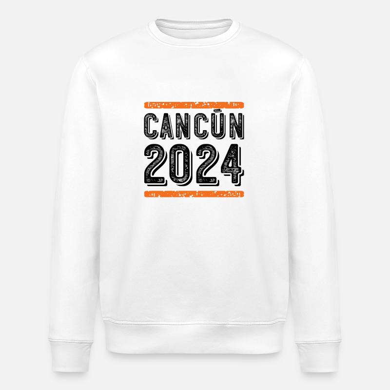 Cancun Millésime 2024 - Sweat bio ROLLER Stanley/Stella Unisexe - blanc