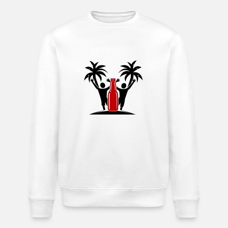 Drinking Beach Party - Stanley/Stella Unisex Bio-Sweatshirt ROLLER - Weiß