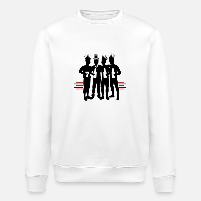 Bachelor Bräutigam Team Junggesellen - Stanley/Stella Unisex Bio-Sweatshirt ROLLER - Weiß