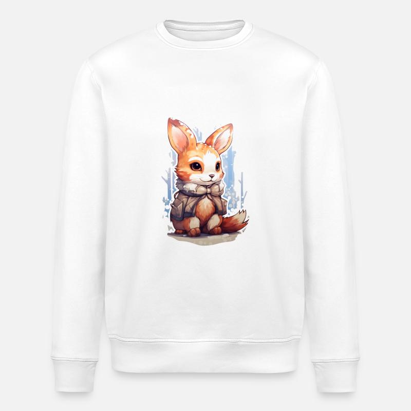 Winterschneeflauschi - Stanley/Stella Unisex Bio-Sweatshirt ROLLER - Weiß