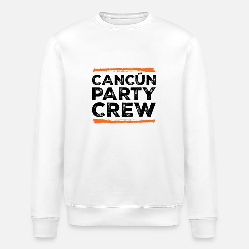 Cancun Party Crew - Stanley/Stella ROLLER Unisex Organic Sweatshirt - white