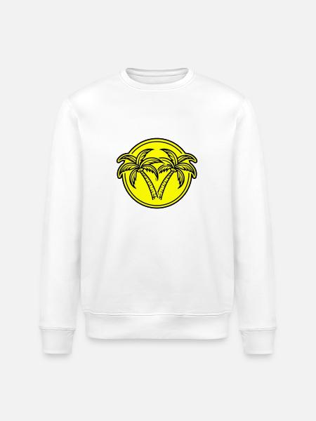 Palm Island Holiday Summer - Stanley/Stella ROLLER Unisex Organic Sweatshirt - white