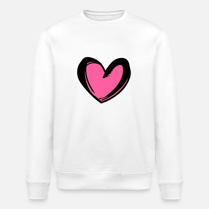 Illustration de symbole de coeur - Sweat bio ROLLER Stanley/Stella Unisexe - blanc