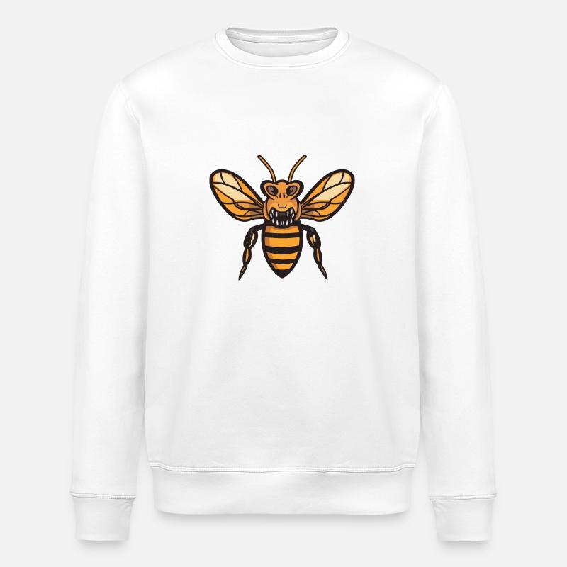 Abeille Halloween Bande Dessinée Drôle - Sweat bio ROLLER Stanley/Stella Unisexe - blanc