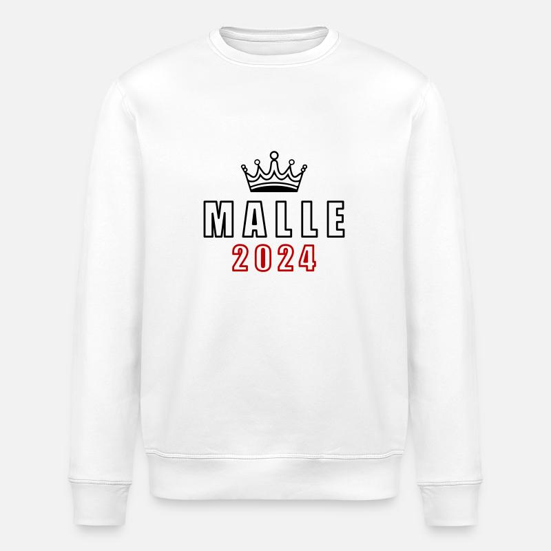 Malle 2024 Majorque Krone - Sweat bio ROLLER Stanley/Stella Unisexe - blanc