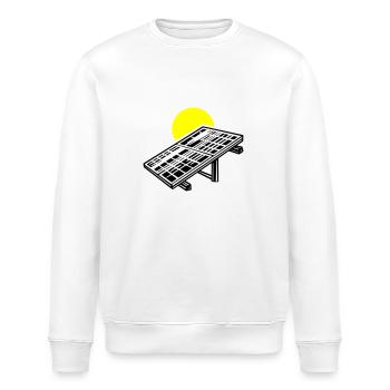 Solar Energie Panele - Stanley/Stella Unisex Bio-Sweatshirt ROLLER - Weiß - Vorne - Nik (191cm)